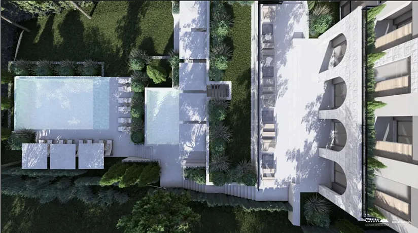 Kavač’ta havuzlu komplekste daireler